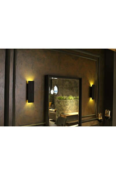 laaysa Pilli Dekoratif Duvar Aydınlatması Aplik Gece Lambası (SİYAH- GÜNIŞIĞI) 1 Adet