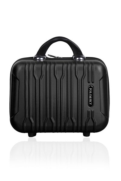 POLO&SKY Polo Sky Mars Unisex Black Makeup Bag Hand Suitcase