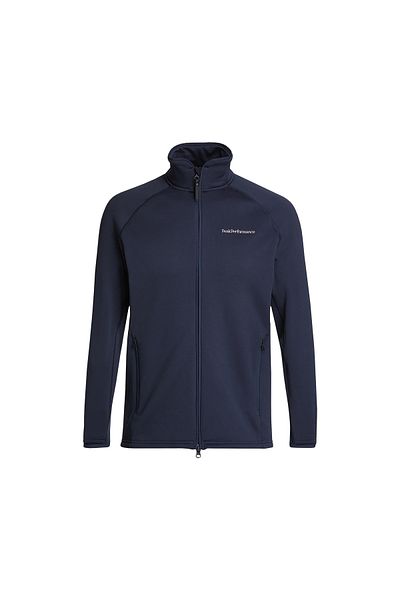 Peak Performance Navy Blue Men's Fleece - Chill Light Zip, Full Zip Hood