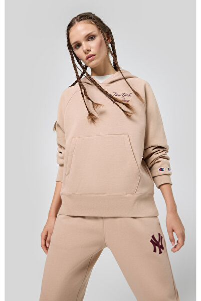 Champion Mlb Hooded Sweatshirt Brown Women's Hooded Sweatshirt - 117506-Ms079