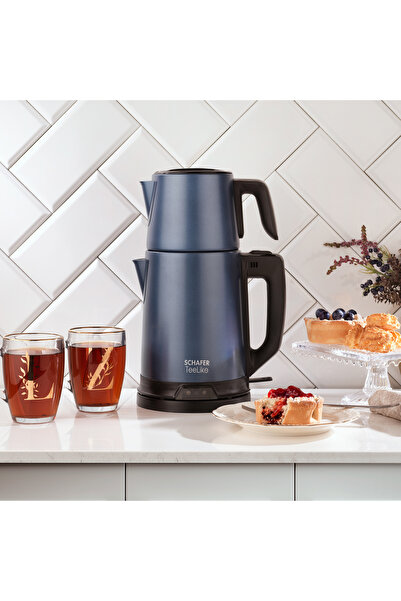 Schafer TeeLike Paslanmaz Çelik Çay Makinesi-Mavi