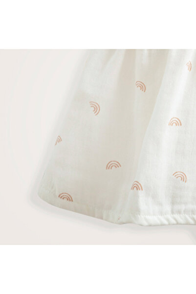 Chakra Rainbow Elbise Ekru/somon