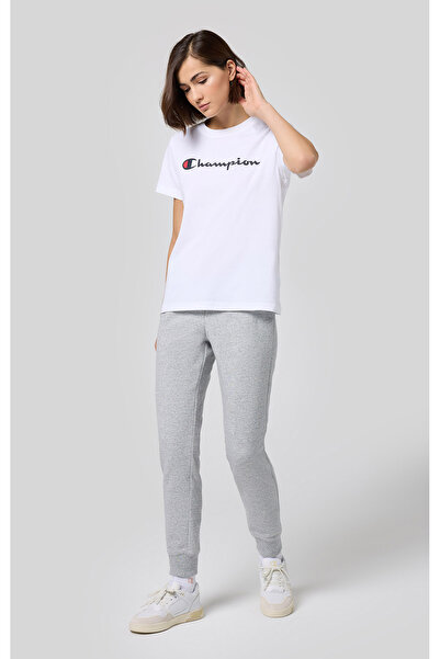 Champion Script Shop Rib Cuff Pants Gri Kadın Eşofman Altı -117550-EM021