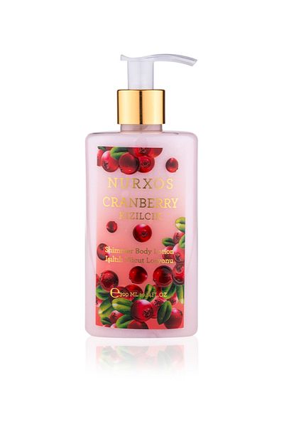 nurxos 9173 Cranberry Shimmer Body Lotion 300 ml – Fruity Sweet and Sparkling Unisex Body Cream