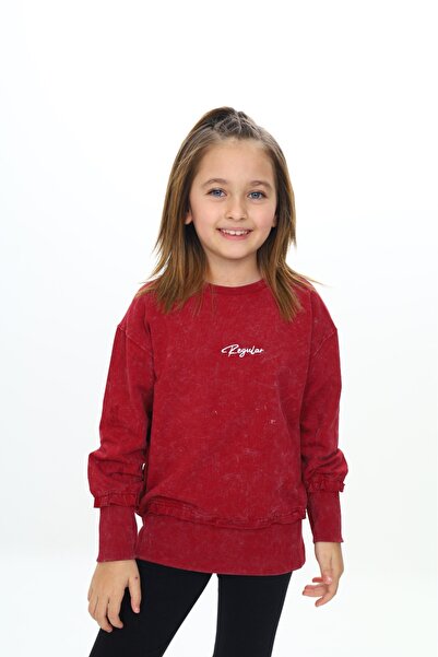 Toontoy Бродирана суитшърт за момичета