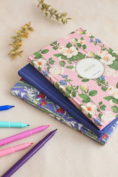 hiddenpaperco Floral Cloth Hardcover Notebook / Lined