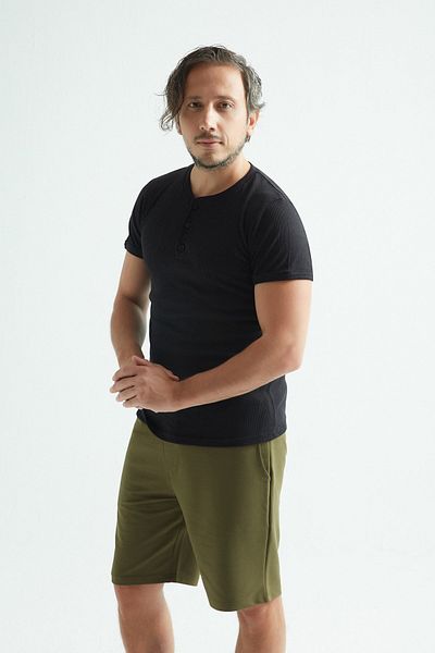 ERDEM İÇ GİYİM Erdem Black Buttoned Camisole T-shirt 1125