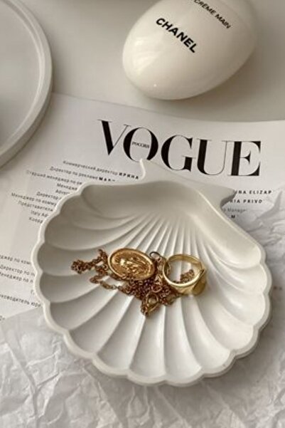 Kleos Atelier Seashell Minimalist and Modern Decorative Object - Concrete Dec...