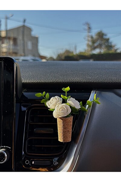 Plantarrium Design Oto Aksesuar/koku- Mini Mantar Taraftar Buket "Beyaz Sarma...