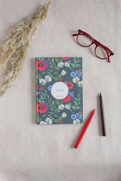 hiddenpaperco Floral Cloth Hardcover Notebook / Unlined