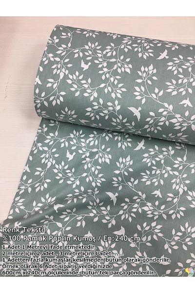 Renk Tekstil Spring Whispers Patterned Poplin Fabric - Φόρεμα - Παπλωματοθήκη - Σεντόνι - Χόμπι