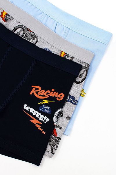 Öts 3-piece CottonMotorPrintedBoxerSet for Boy
