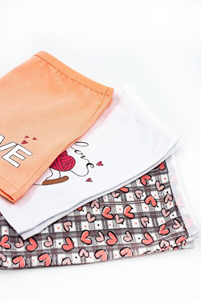 Öts Girl - Colorful 3-Piece Love Printed Boxer Set