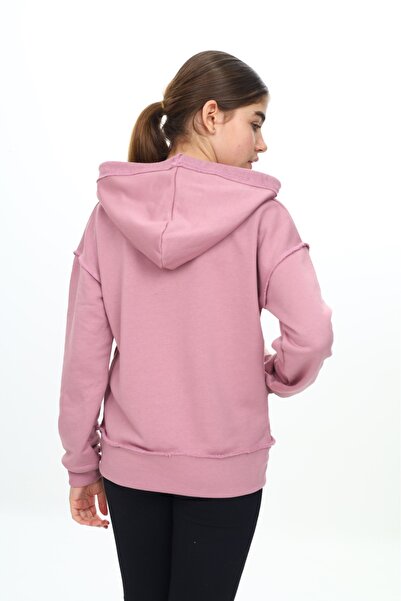 Toontoy Κοριτσίστικη ζακέτα Dirty Stitched με κουκούλα