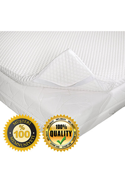 mandeep 5 Cm Visco Ortopedik Yatak Pedi - Şiltesi Fermuarlı Yastık Kılıfı Hed...
