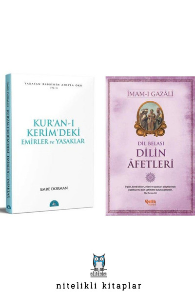 İstanbul Yayınevi Dil Belası - Dilin Afetleri / İmam Gazali - Temel Emirler v...