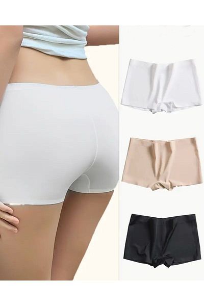 FİT WOMEN Women's Boxer Recovery Non-Marking Seamless Knitted Boxer (Triple Pack)