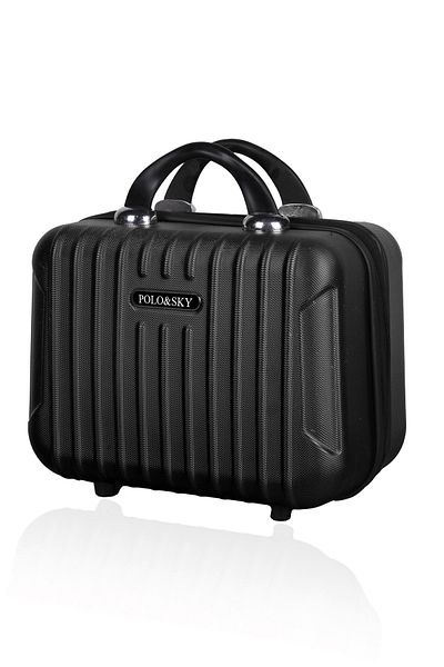 POLO&SKY Black Abs Makeup Bag - Class Model Hand Suitcase