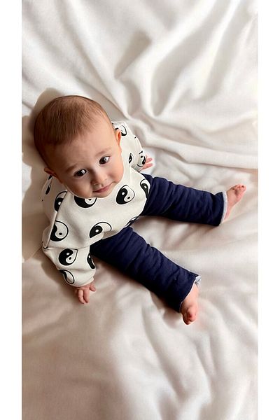 DİVİSTA Baby Ying Yang Printed Long Sleeve Sweatshirt