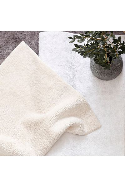 Chakra Bamboo Solid Bath Mat 40x60 Cm White