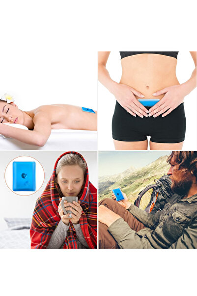 Mi-ÇA HOME Sihirli Cep Sobası Jel Mavi El Ve Vücut Isıtıcı Kare Doğa Ve Kamp İçin İdeal Outdoor Soba