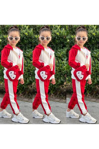 zeynoshkids kuromi çantalı eşofman takımı