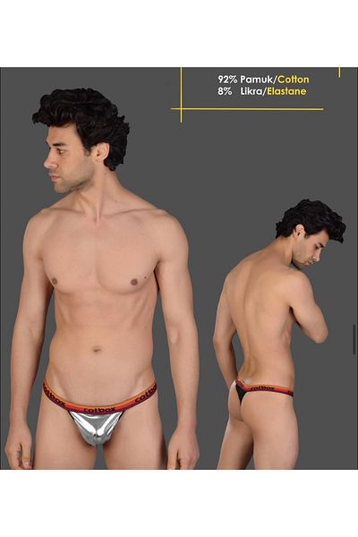 Emsay Store Fancy Men's Shiny Lame Men's String - Men's Thong - Men's Slip