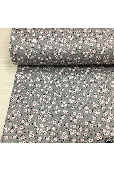 Renk Tekstil Petite Blooms Patterned Poplin Fabric - Φόρεμα - Παπλωματοθήκη - Σεντόνι - Χόμπι