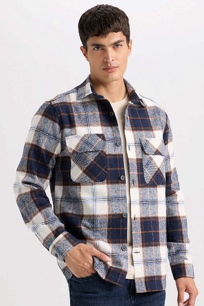 DeFacto Regular Fit Holzfäller-Langarmshirt Y9054AZ24WN