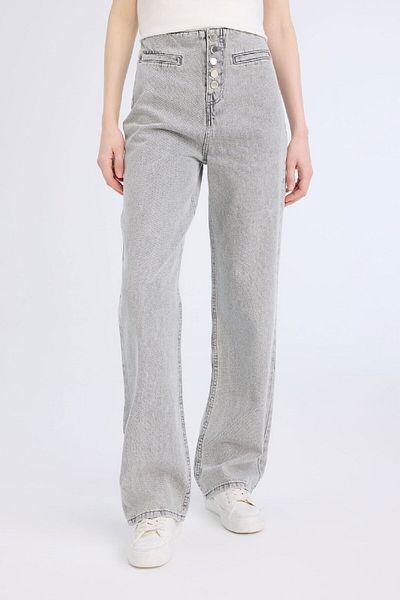 DeFacto High Waist Wide Leg 90s Jean - dlouhé kalhoty na praní D4323ax24au