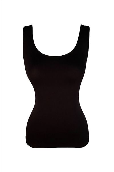 ERDEM İÇ GİYİM Black Erdem Tank Top 603 - Bretele groase și îmbrăcăminte fără cusături