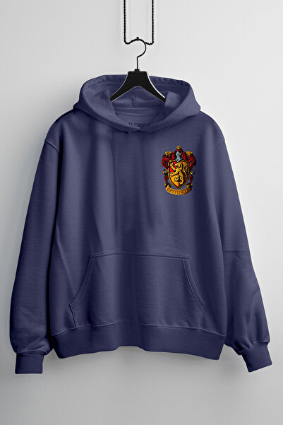 Zestia Hanorac unisex, cu imprimeu design Gryffindor, croială normală, 100% b...