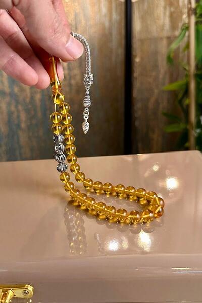 dergah tesbih Metal İsim Tasarım Kişiye Özel Sarı Alman Sıkma Tesbih