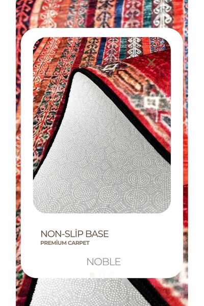 Noble Halı Yollu Oyun Halısı Makinede Yıkanabilir Kaymaz Taban Leke Tutmaz Antibakteriyel Çocuk Odası Halısı