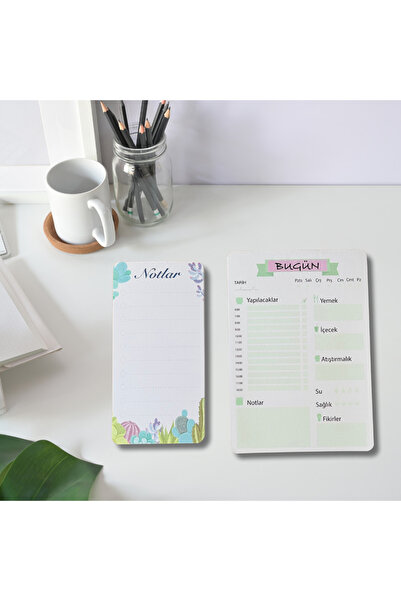 birikiyedi 50 Yapraklı Planlayıcı /Bloknot/Defter/ 2 'li Set