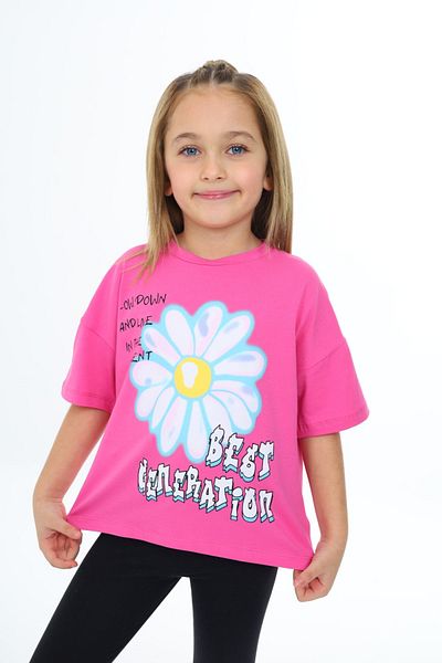 Toontoy Girl's Best Generation Printed T-Shirt