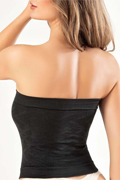 ERDEM İÇ GİYİM Erdem Black Seamless Waist Corset - Athlete 621