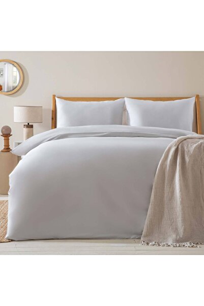 Chakra Alana Nevresim Seti King Size 230x220 Cm Soğuk Gri