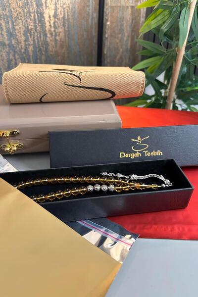 dergah tesbih Metal İsim Tasarım Kişiye Özel Sarı Alman Sıkma Tesbih