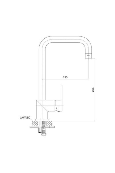 GPD Sink Kitchen Faucet Nova Mte35