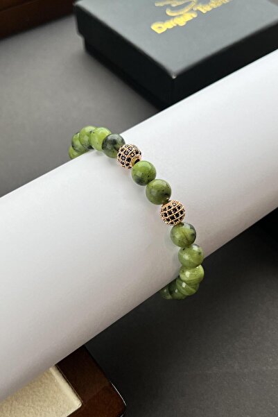 dergah tesbih Diamond Serisi Orjinal Yeşim Taşı Bileklik