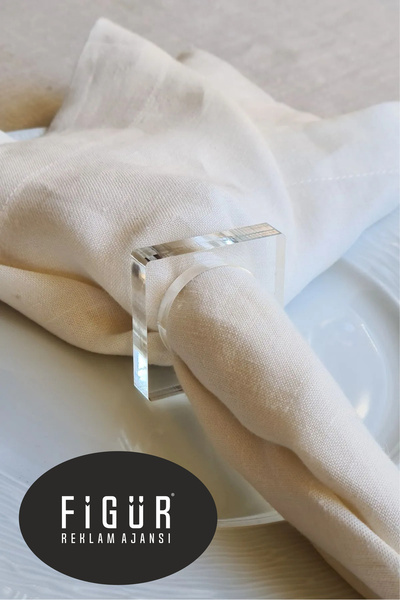 Figür Reklam Ajansı Square Pattern 6-Piece Clear Color 8 mm Thickness Acrylic...