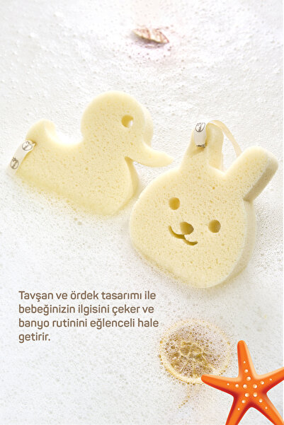 Balmy Bebek Banyo Süngeri-Tavşan