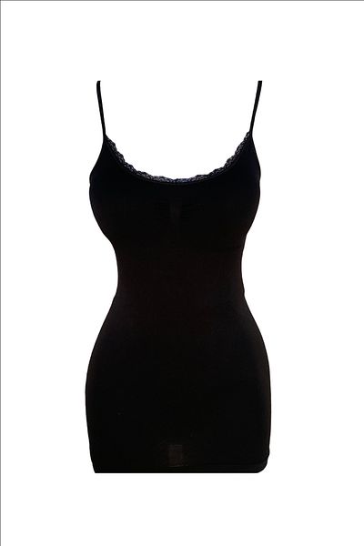 ERDEM İÇ GİYİM Tricou fără cusături Erdem din dantelă neagră 602