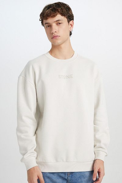 DeFacto Boxy Fit Sweatshirt mit Rundhalsausschnitt, bedruckt, V5306AZ24AU