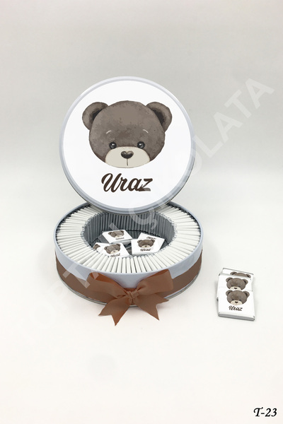 KAKAO AĞACI 100 Adet Ayıcıklı Erkek Bebek Çikolatası