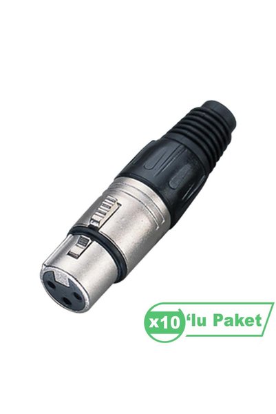 LOSEN La1005 Xlr 3-Pin Dişi Connector (10'lu Paket)