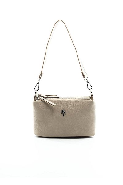 Jacquline Im378-8 Stone Colored Shoulder Bag