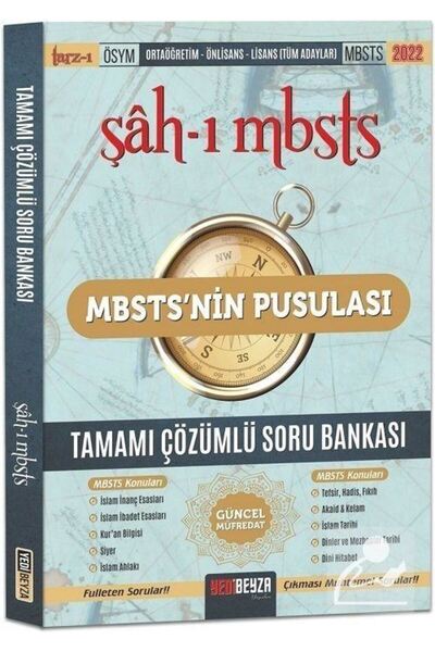 Yedi Beyza Yayınları Şah-ı Mbsts Mbsts Nin Pusulası Tamamı Çözümlü Soru Bankası