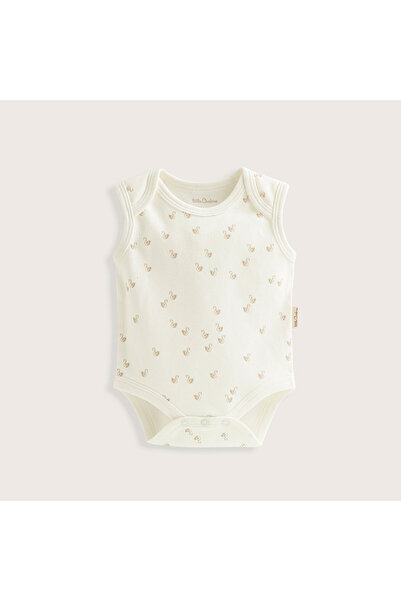 Chakra Little Swan Yenidoğan Kolsuz Body Ekru